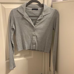 Grey collar Brandy Melville long sleeve